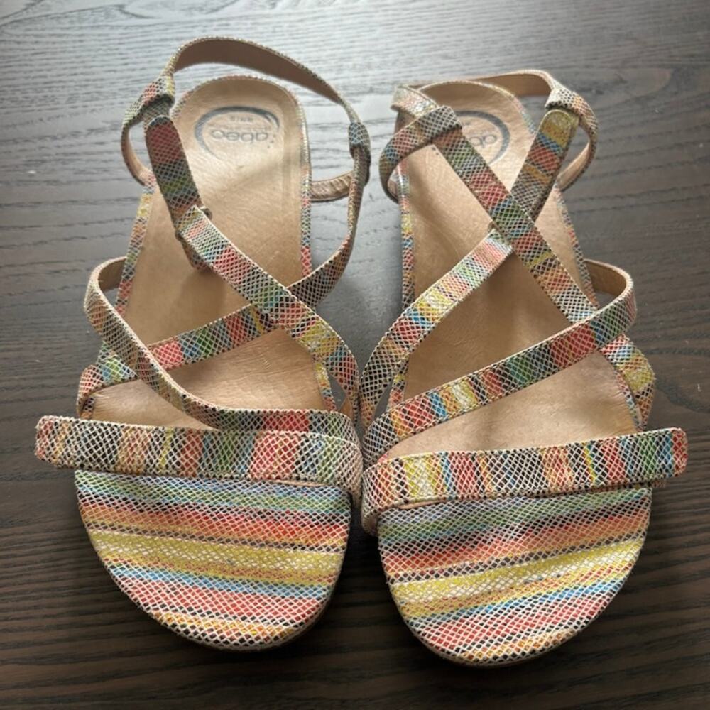 Abeo Biosystem Samantha Rainbow Slingback Strappy Orthotic Sandals Womens 10 - Picture 2 of 6